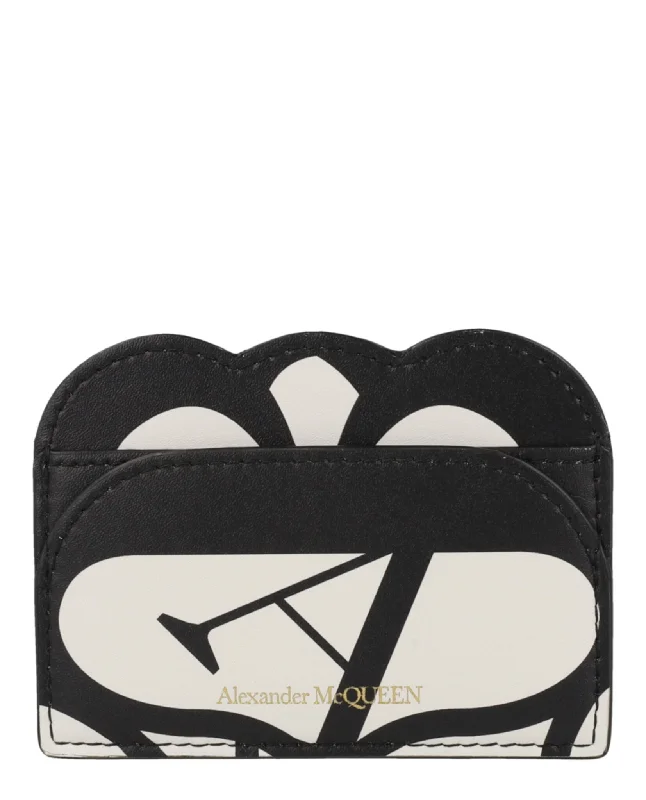 Alexander McQueen Womens Seal Logo Card Holder