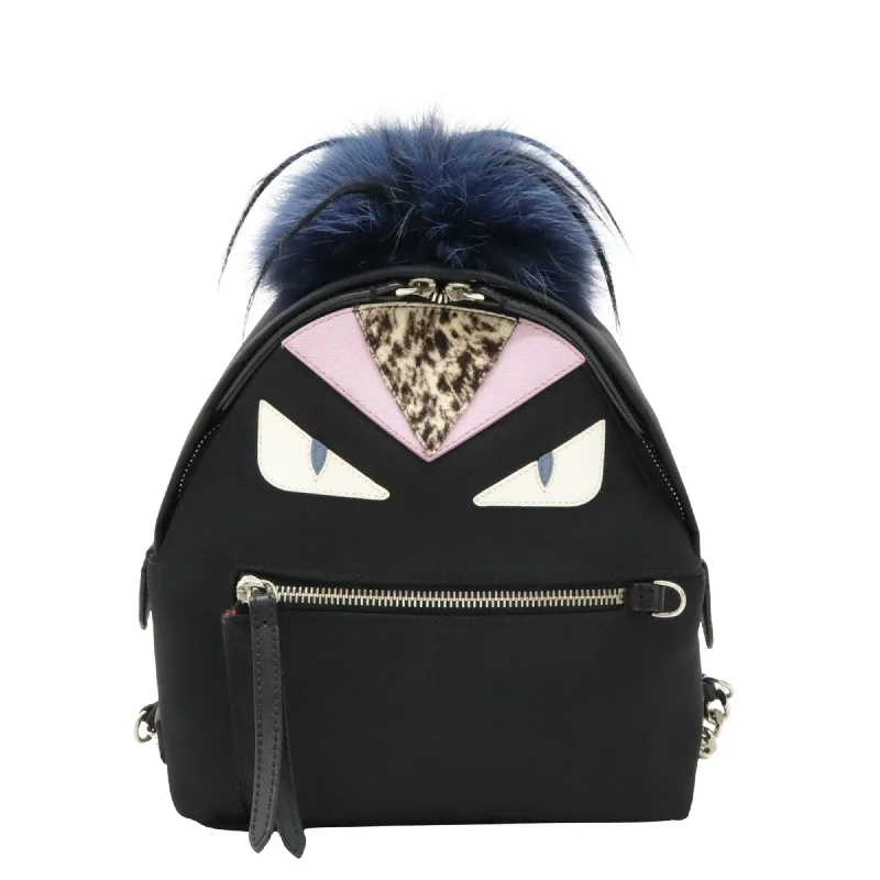 Fendi Monster  Synthetic Backpack Bag (Pre-Owned)