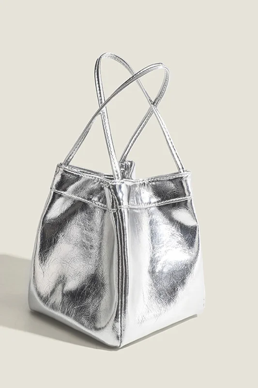 Faux Leather Texture Tote Bag