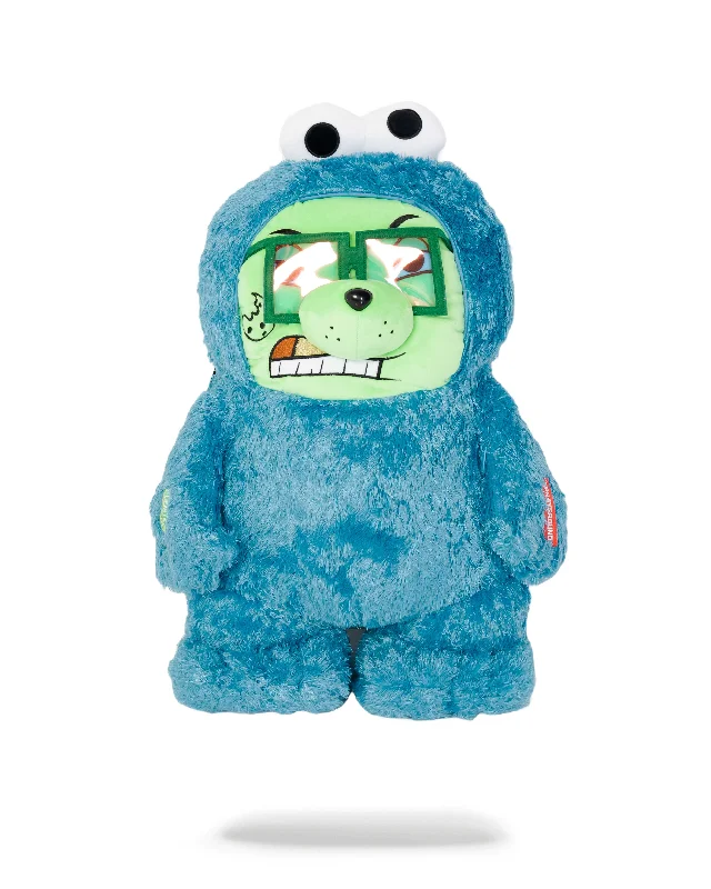 Sprayground Backpack COOKIE MONSTER MONEY BEAR  Blue