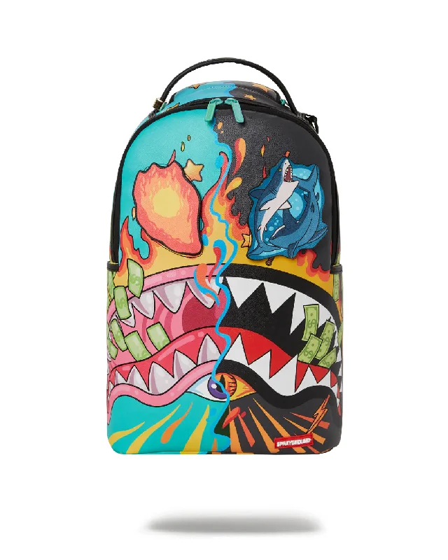 Sprayground Backpack DAZED AND SHARK 2.0 REMOVABLE EYES Black