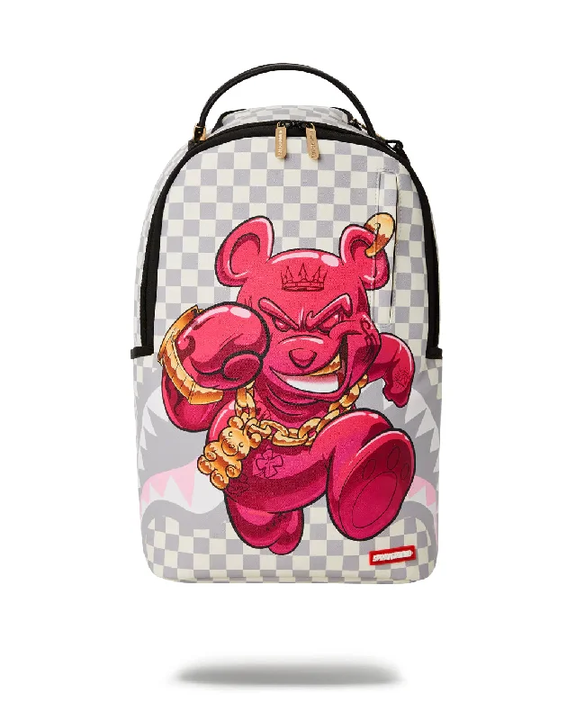 Sprayground Backpack DIABLO BEAR PINK OTR DLXR BACKPACK Grey