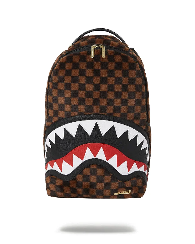 Sprayground Backpack FUR SHARKS IN PARIS BACKPACK   Brown