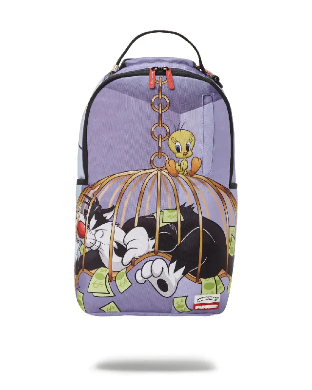 Sprayground Backpack LOONEY TUNES BIRDCAGE DLXR BACKPACK Purple