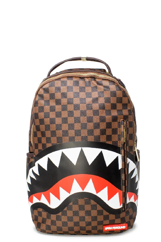 Sprayground Backpack SHARK IN PARIS BROWN Brown