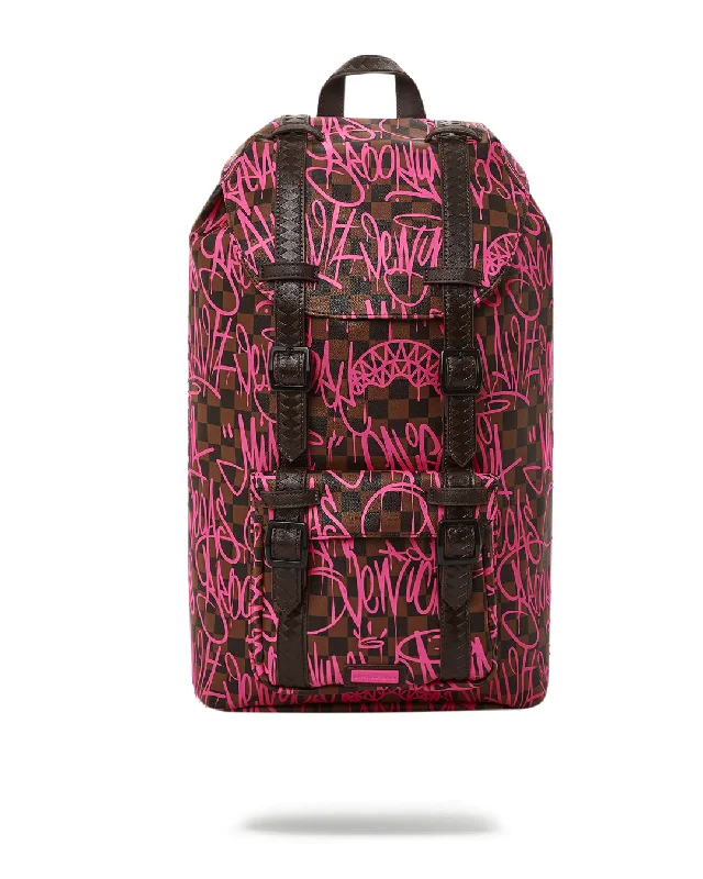 Sprayground Backpack SHARKS IN NEW YORK HILLS BACKPACK   Fuchsia