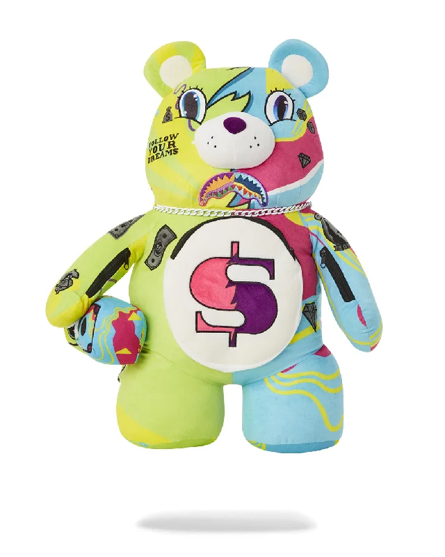 Sprayground Backpack SPLIT WEIRD BEAR BACKPACK Green