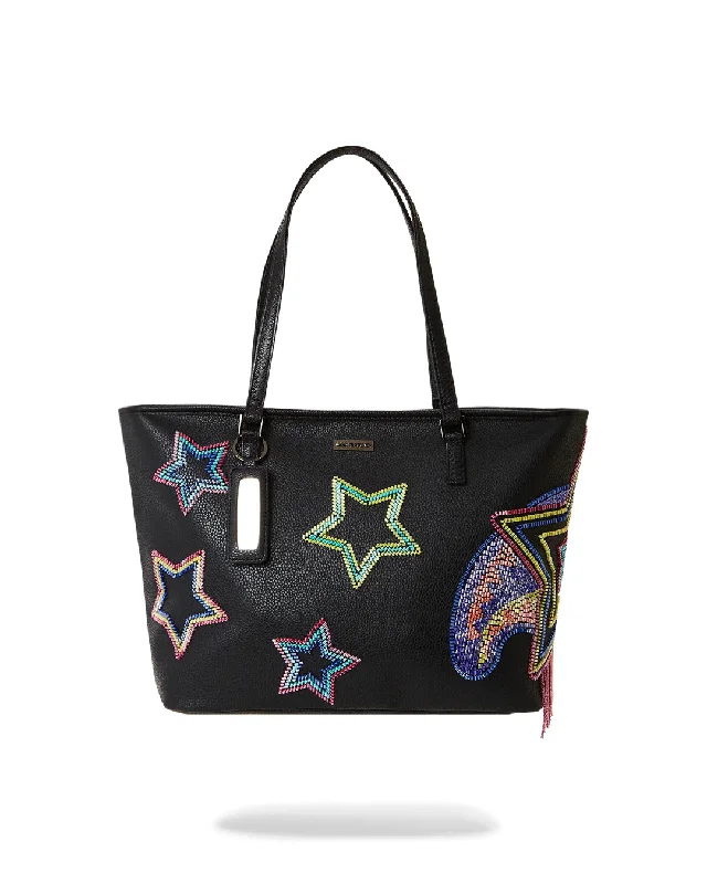 Sprayground Bag AI BEADED SHARK TOTE BAG Black