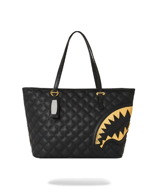 Sprayground Bag BLACK MAMBA QUILTED TOTE BAG Black