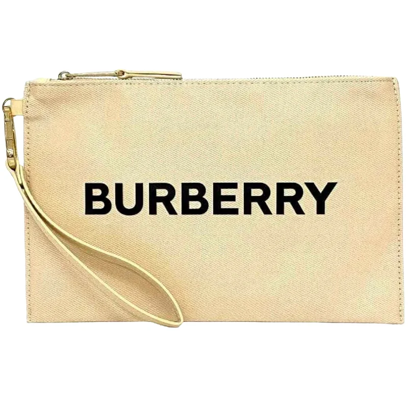 Burberry  Canvas Clutch Bag (Pre-Owned)