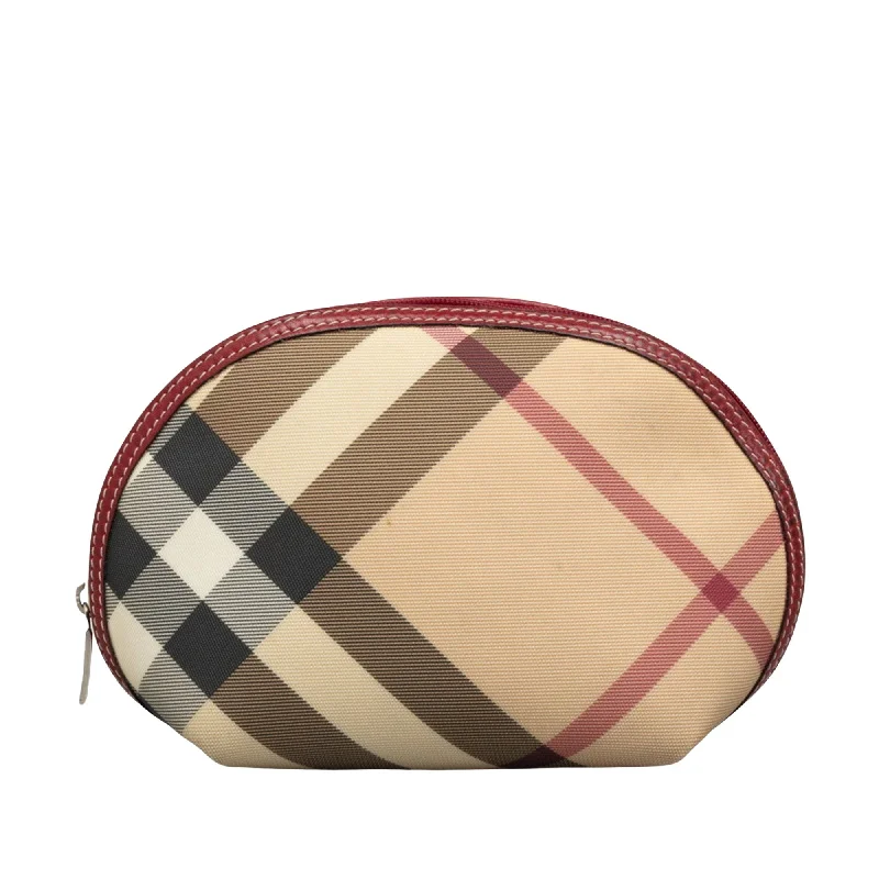 Burberry Nova Check  Canvas Clutch Bag (Pre-Owned)