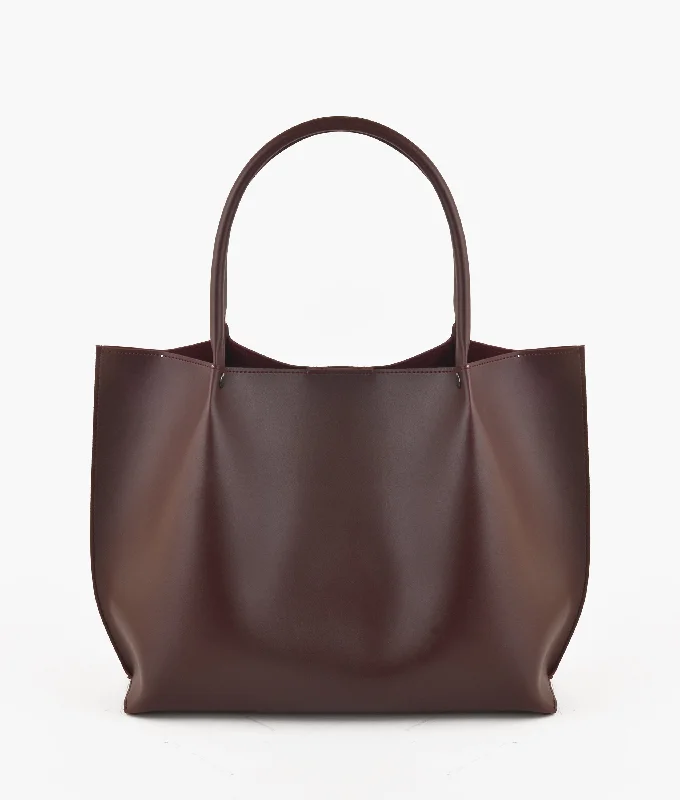 Burgundy tote bag