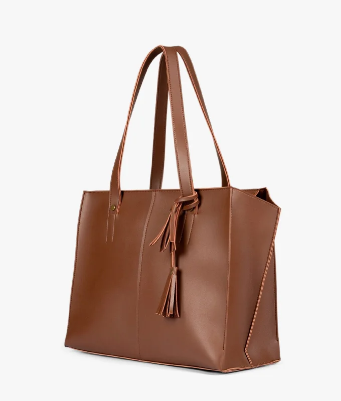 Horse brown over the shoulder tote bag