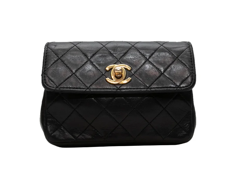 Black Chanel Mini Quilted Crossbody bag