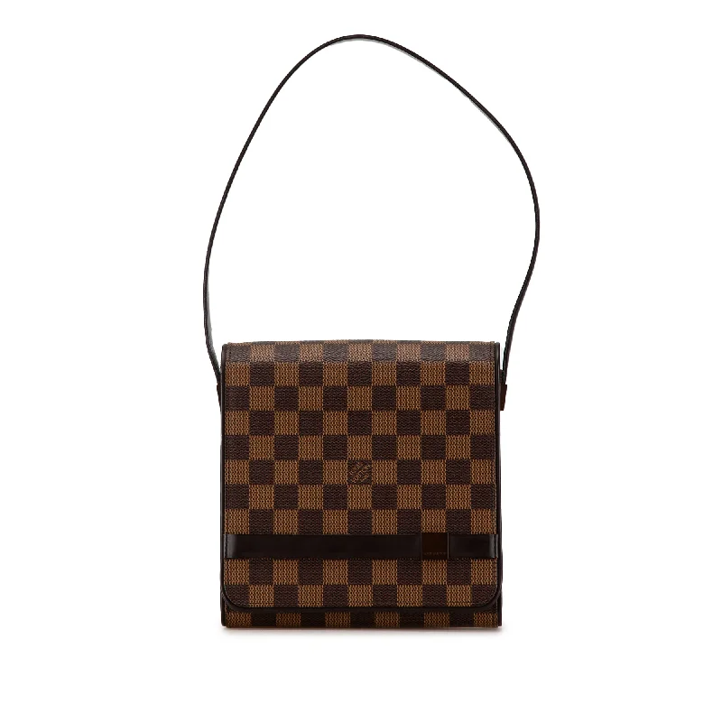 Brown Louis Vuitton Damier Ebene Tribeca Mini Shoulder Bag