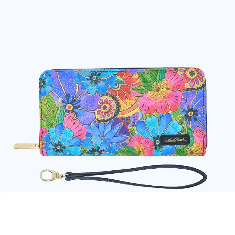 Blossoming Florals Wristlet Wallet