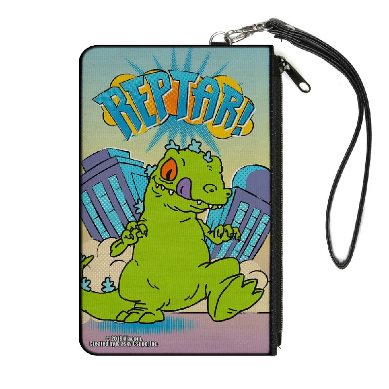 Canvas Zipper Wallet - LARGE - Rugrats REPTAR! Destruction Scene