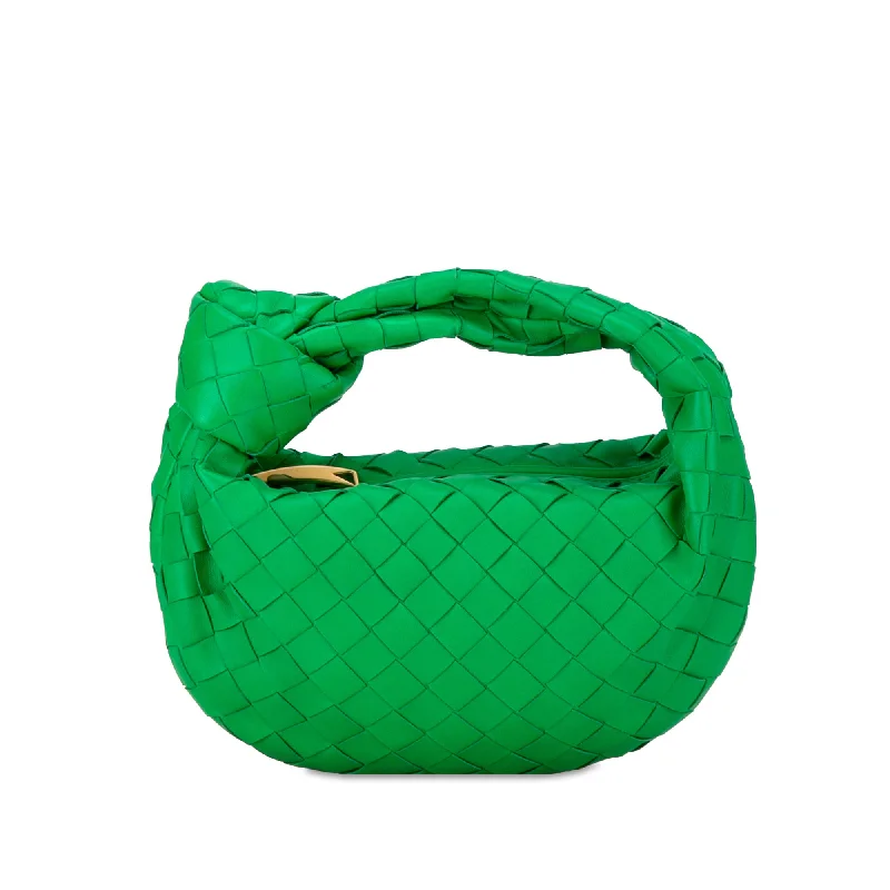 Green Bottega Veneta Mini Intrecciato Jodie Handbag