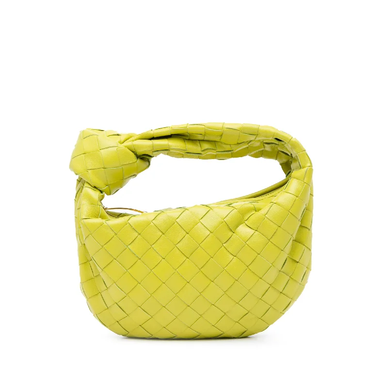 Green Bottega Veneta Mini Intrecciato Jodie Handbag