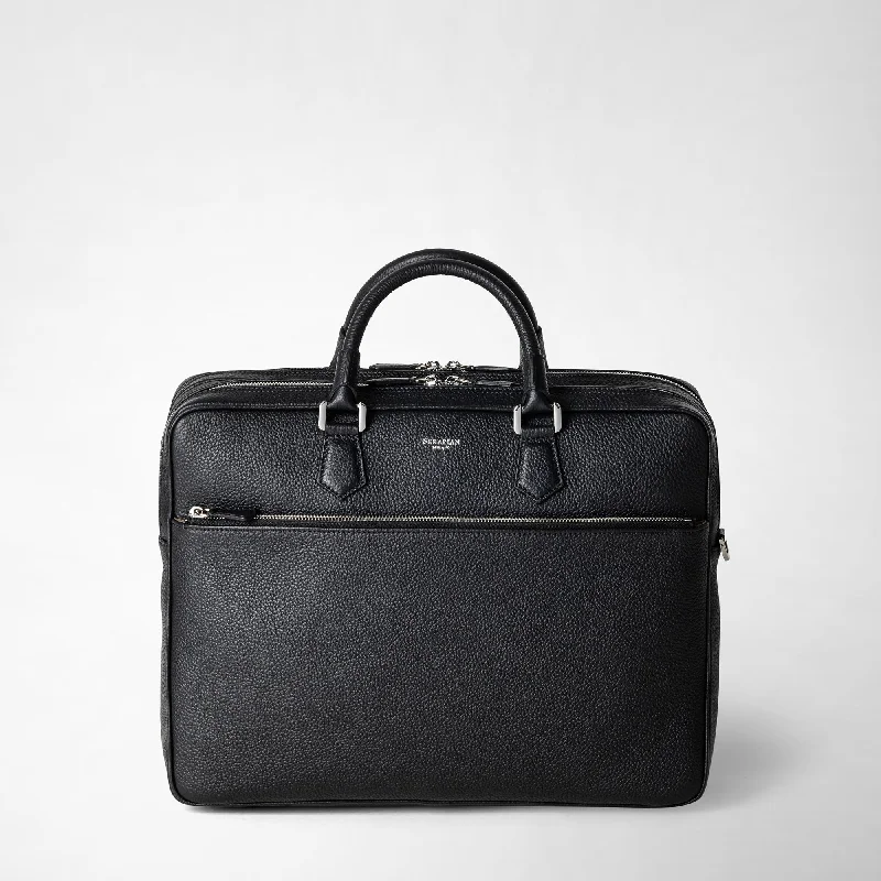 LARGE BRIEFCASE IN CACHEMIRE LEATHER