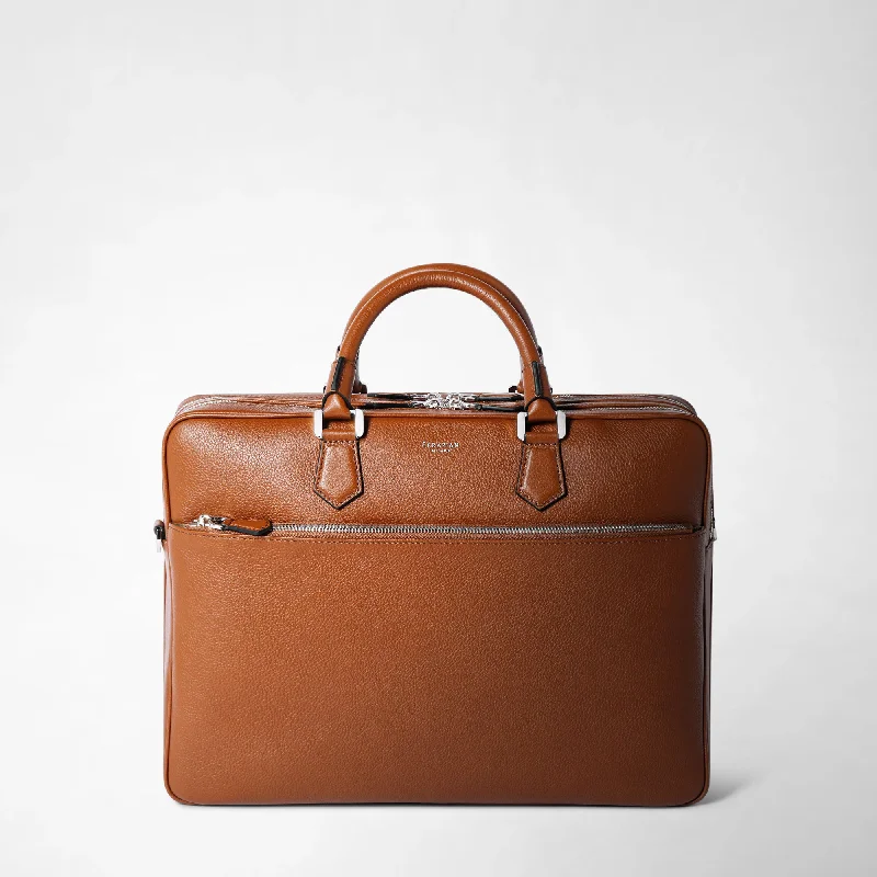 LARGE BRIEFCASE IN CACHEMIRE LEATHER