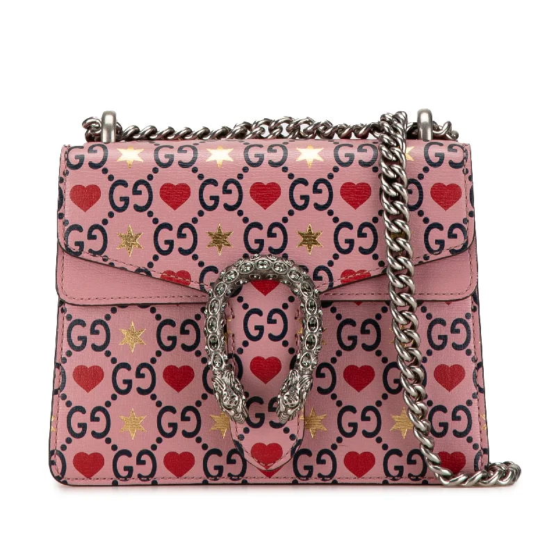 Pink Gucci Mini Valentine's Day Dionysus Crossbody Bag