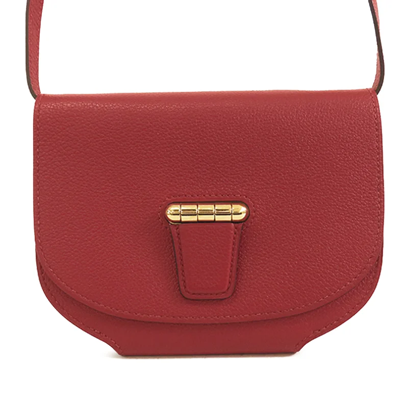 Red Hermès Mini Evercolor Convoyeur Crossbody Bag