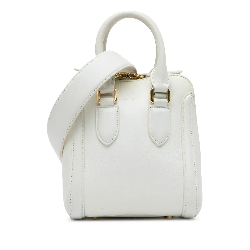 White Alexander McQueen Mini Heroine Satchel