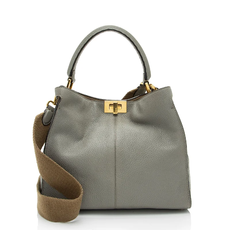 Fendi Leather Peekaboo X Lite Medium Satchel (SHF-oEYida)