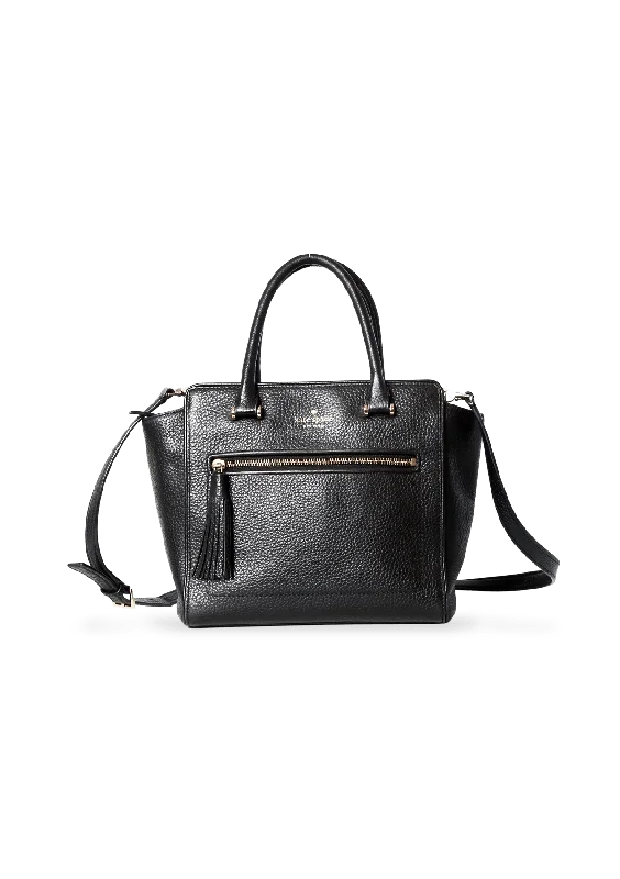 GRAINED LEATHER SATCHEL