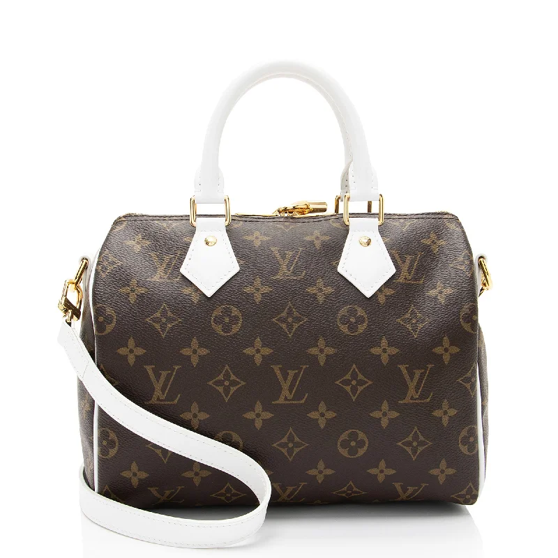 Louis Vuitton Monogram Canvas LV Match Speedy Bandouliere 25 Satchel (SHF-C23die)