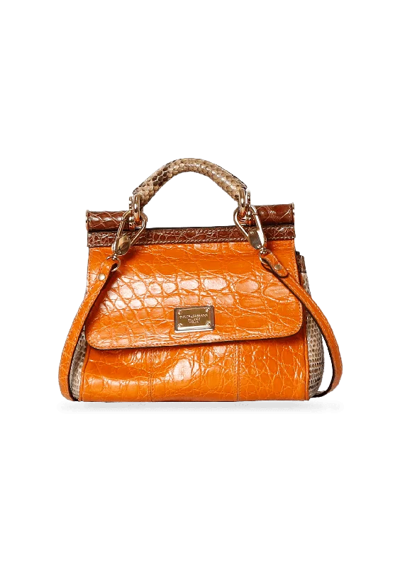 MISS SICILY CROCO PYTHON BAG